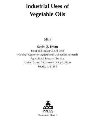 خرید و دانلود نسخه کامل کتاب Industrial Uses of Vegetable Oil
