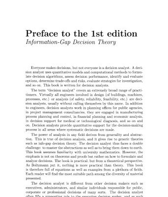 خرید و دانلود نسخه کامل کتاب Information Gap Decision Theory: Decisions under Severe Uncertainty