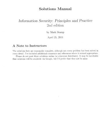 خرید و دانلود نسخه کامل کتاب Information Security – Solutions Manual