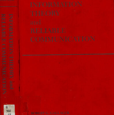 خرید و دانلود نسخه کامل کتاب Information Theory and Reliable Communication