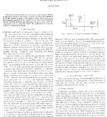 خرید و دانلود نسخه کامل کتاب Injection Locking of Microwave Solid State Oscillators