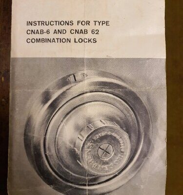 خرید و دانلود نسخه کامل کتاب Instructions for Rosengrens Type CNAB-6 and CNAB-62 Combination Locks