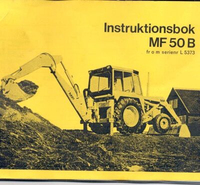 خرید و دانلود نسخه کامل کتاب Instruktionsbok MF 50 B fr o m serienr L 5373