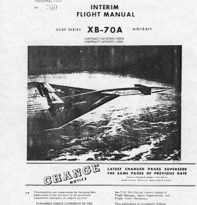 خرید و دانلود نسخه کامل کتاب Interim Flight Manual: USAF XB-70A Series Aircraft