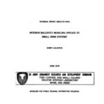 خرید و دانلود نسخه کامل کتاب Interior ballistics modeling applied to small arms systems
