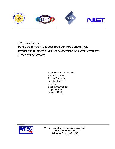 خرید و دانلود نسخه کامل کتاب International Assessment of Research and Development on Carbon Nanotubes: Manufacturing and Applications_68f4f622d3a45.jpeg خرید و دانلود نسخه کامل کتاب International Assessment of Research and Development on Carbon Nanotubes: Manufacturing and Applications