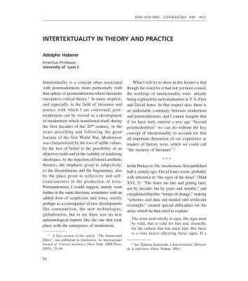 خرید و دانلود نسخه کامل کتاب Intertextuality in theory and practice