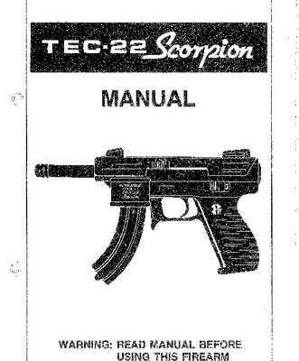 خرید و دانلود نسخه کامل کتاب Intratec TEC-22 Scorpion User Manual