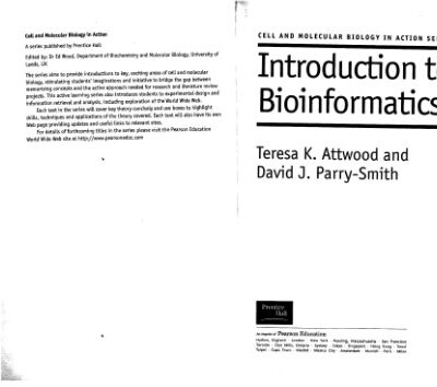 خرید و دانلود نسخه کامل کتاب Introduction to bioinformatics