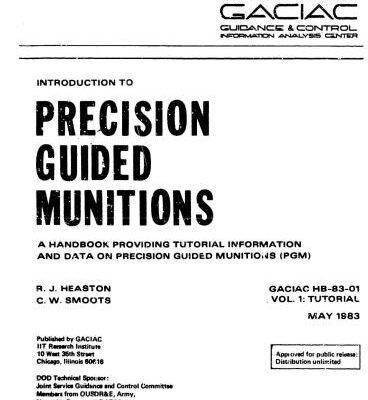 خرید و دانلود نسخه کامل کتاب Introduction to precision guided munitions. Volume I: Tutorial
