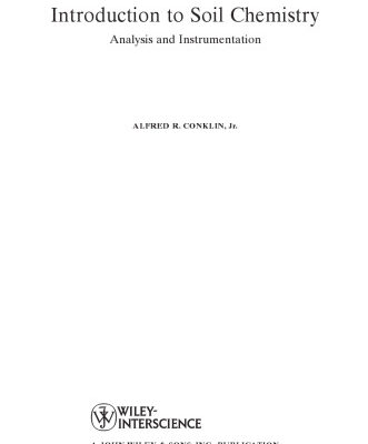 خرید و دانلود نسخه کامل کتاب Introduction to soil chemistry: analysis and instrumentation