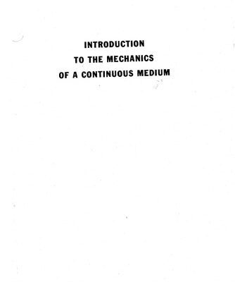 خرید و دانلود نسخه کامل کتاب Introduction to the mechanics of continuous medium