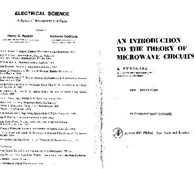 خرید و دانلود نسخه کامل کتاب Introduction to the Theory of Microwave Circuits