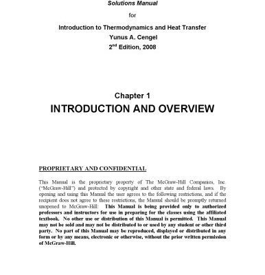 خرید و دانلود نسخه کامل کتاب Introduction to Thermodynamics and Heat Transfer: Solutions Manual