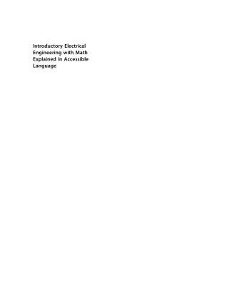 خرید و دانلود نسخه کامل کتاب Introductory Electrical Engineering With Math Explained In Accessible Language
