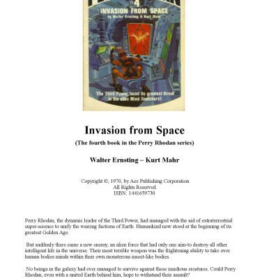 خرید و دانلود نسخه کامل کتاب Invasion from Space (The fourth book in the Perry Rhodan series)