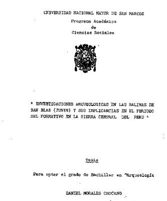 خرید و دانلود نسخه کامل کتاب Investigaciones arqueológicas en las Salinas de San Blas (Junín) y sus implicancias en el Periodo Formativo de la sierra central del Perú
