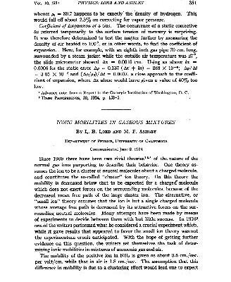خرید و دانلود نسخه کامل کتاب Ionic Mobilities in Gaseous Mixtures