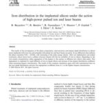 خرید و دانلود نسخه کامل کتاب Iron distribution in the implanted silicon under the action of high-power pulsed ion and laser beams