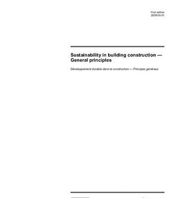 خرید و دانلود نسخه کامل کتاب [ISO 15392:2008] Sustainability in building construction — General principles