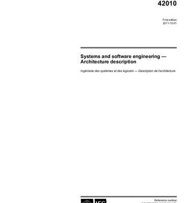 خرید و دانلود نسخه کامل کتاب [ISO/IEC/IEEE 42010:2011] Systems and software engineering — Architecture description