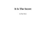 خرید و دانلود نسخه کامل کتاب It Is The Secret (It Is The Series)