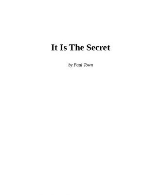 خرید و دانلود نسخه کامل کتاب It Is The Secret (It Is The Series)