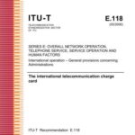 خرید و دانلود نسخه کامل کتاب ITU-T Rec. E.118 (05/2006) International operation – General provisions concerning Administrations. The international telecommunication charge card