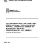 خرید و دانلود نسخه کامل کتاب ITU-T Recommendation E.164 (02/2005)