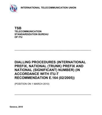 خرید و دانلود نسخه کامل کتاب ITU-T Recommendation E.164 (02/2005)