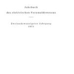 خرید و دانلود نسخه کامل کتاب Jahrbich des Elektrischen Fernmeldewesens 1971
