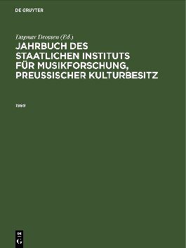 خرید و دانلود نسخه کامل کتاب Jahrbuch des Staatlichen Instituts Für Musikforschung, 1969