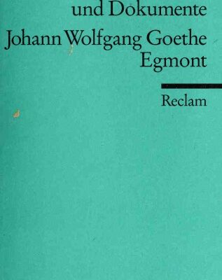 خرید و دانلود نسخه کامل کتاب Johann Wolfgang Goethe. Egmont