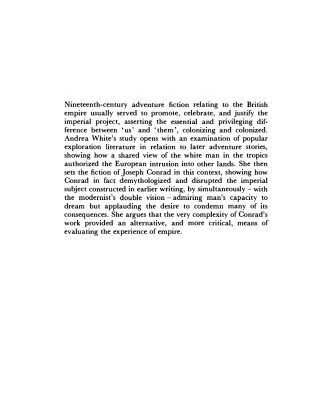 خرید و دانلود نسخه کامل کتاب Joseph Conrad and the Adventure Tradition: Constructing and deconstructing the imperial subject