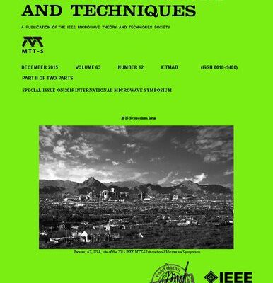 خرید و دانلود نسخه کامل کتاب [Journal] IEEE Transactions on Microwave Theory and Techniques. Vol. 63. No 12