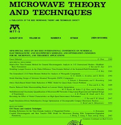 خرید و دانلود نسخه کامل کتاب [Journal] IEEE Transactions on Microwave Theory and Techniques. Vol. 64. No 8