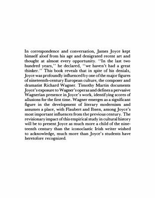 خرید و دانلود نسخه کامل کتاب Joyce and Wagner: A Study of Influence