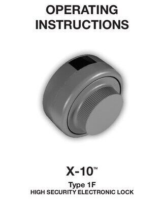 خرید و دانلود نسخه کامل کتاب Kaba Mas X-10 Type 1F High Security Electronic Lock Operating Instructions