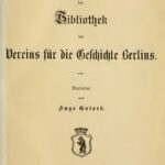 خرید و دانلود نسخه کامل کتاب Katalog der Bibliothek des Vereins für die Geschichte Berlins