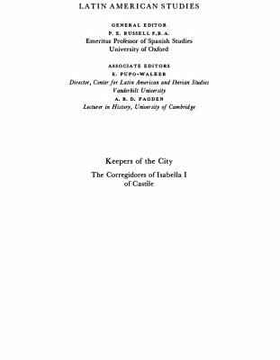 خرید و دانلود نسخه کامل کتاب Keepers of the City: The Corregidores of Isabella I of Castile