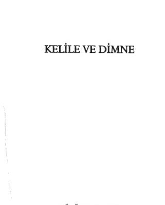 خرید و دانلود نسخه کامل کتاب Kelile ve Dimne