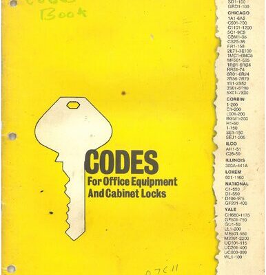 خرید و دانلود نسخه کامل کتاب Key Codes for Office Equipment and Cabinet Locks