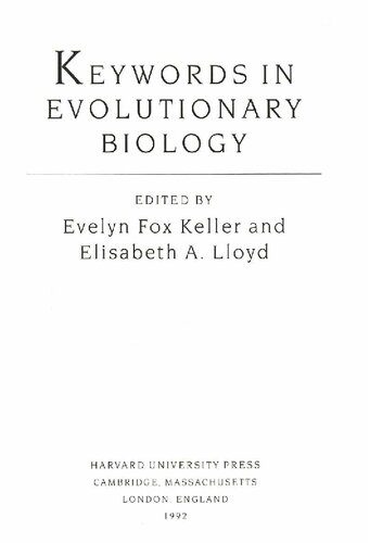 خرید و دانلود نسخه کامل کتاب Keywords in Evolutionary Biology_68e1117803b9e.jpeg خرید و دانلود نسخه کامل کتاب Keywords in Evolutionary Biology