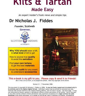 خرید و دانلود نسخه کامل کتاب Kilts & Tartan Made Easy