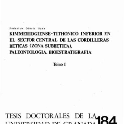 خرید و دانلود نسخه کامل کتاب Kimmeridgiense-Tithonico inferior en el Sector central de las Cordilleras Béticas (Zona Subbética)