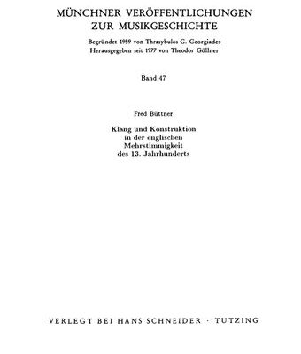 خرید و دانلود نسخه کامل کتاب Klang und Konstruktion in der englischen Mehrstimmigkeit des 13 Jahrhunderts Beitrag zur Erforschung Stimmtauschkompositionen in Worcester-Fragmenten