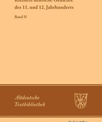 خرید و دانلود نسخه کامل کتاب Kleinere deutsche Gedichte des 11. und 12. Jahrhunderts: Band II