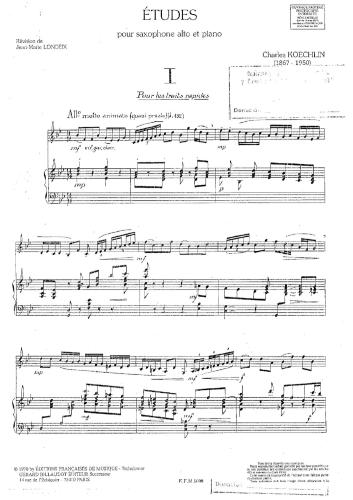 خرید و دانلود نسخه کامل کتاب Koechlin Charles. 15 Etudes pour saxophone alto et piano. Op. 188_68df0102dabcd.jpeg خرید و دانلود نسخه کامل کتاب Koechlin Charles. 15 Etudes pour saxophone alto et piano. Op. 188