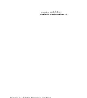 خرید و دانلود نسخه کامل کتاب Kristallisation in der industriellen Praxis