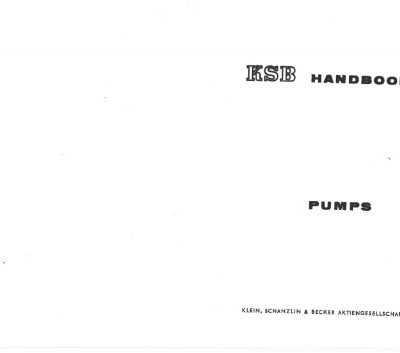 خرید و دانلود نسخه کامل کتاب KSB. Pumps Handbook
